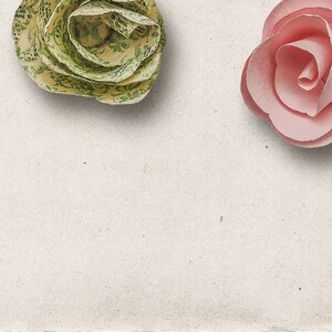 Digital Rose Clipart, Paper Roses, Paper Flowers, Commercial Use OK, Digital Download, Digital Scrapbooking Elements, Rolled Paper Roses image 5