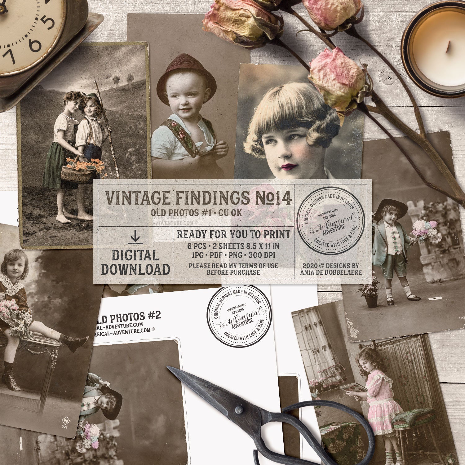 Antique French Postcards Printable Vintage Pictures Junk - Etsy