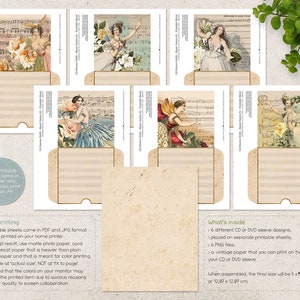 CD Sleeves, Printable DVD Sleeve Template, Sheet Music, Fairies and ...
