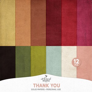 Thanksgiving Scrapbook Paper, Digital Thank You Sheets, Be Thankful Tags, Blessing Thank You, Thanksgiving Table Tags, Paper Crafting Games image 1