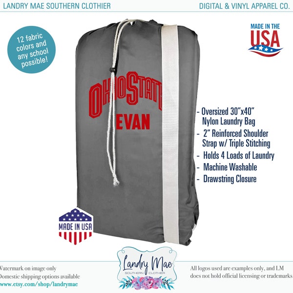 Dorm Laundry Bag Etsy