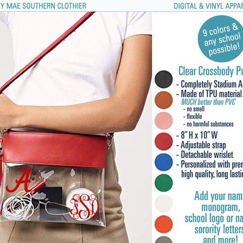 Clear Stadium Approved Purse Etsy