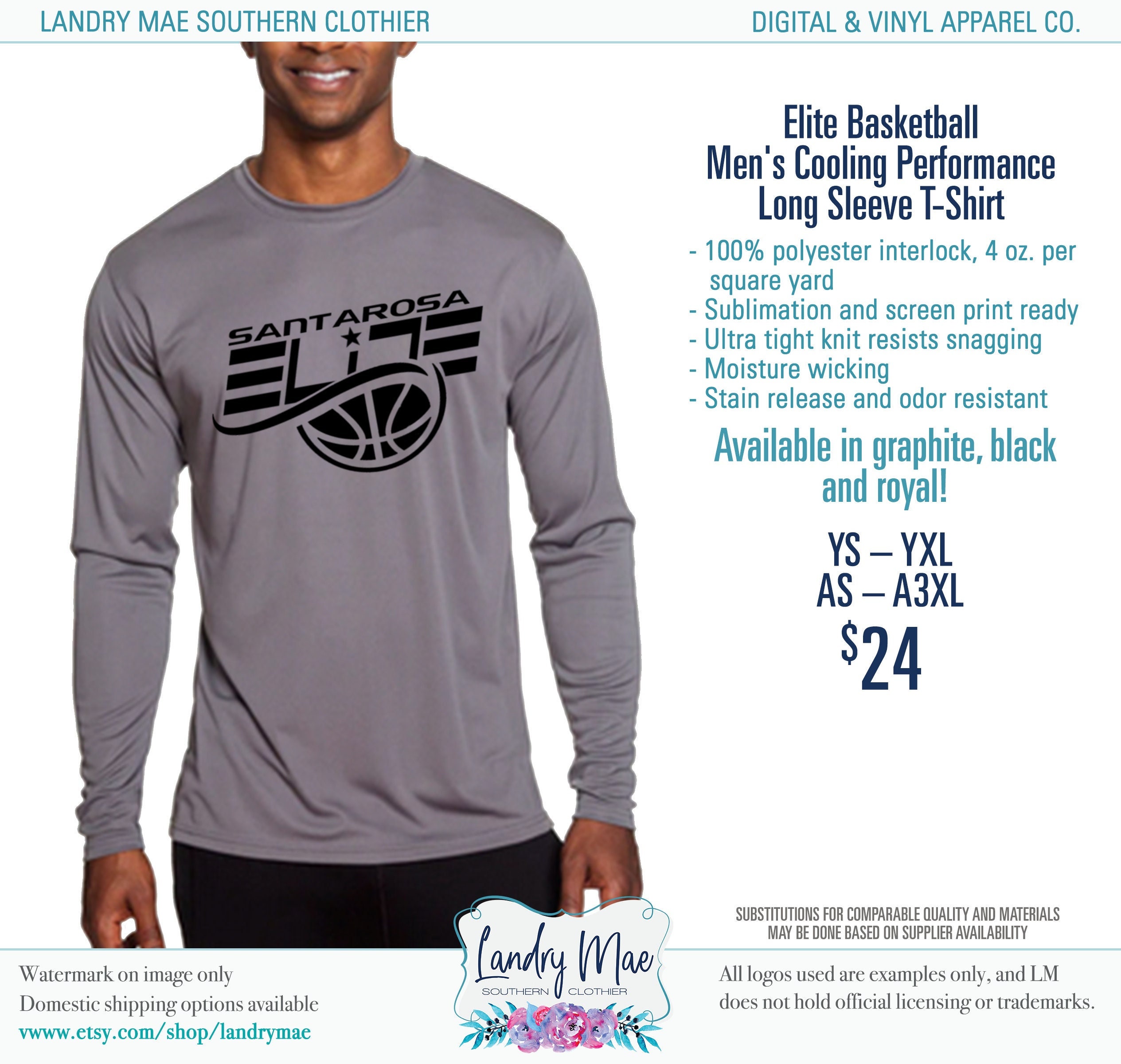 Sublimation Men's Long Sleeves Shirt - Warmer - Basketball