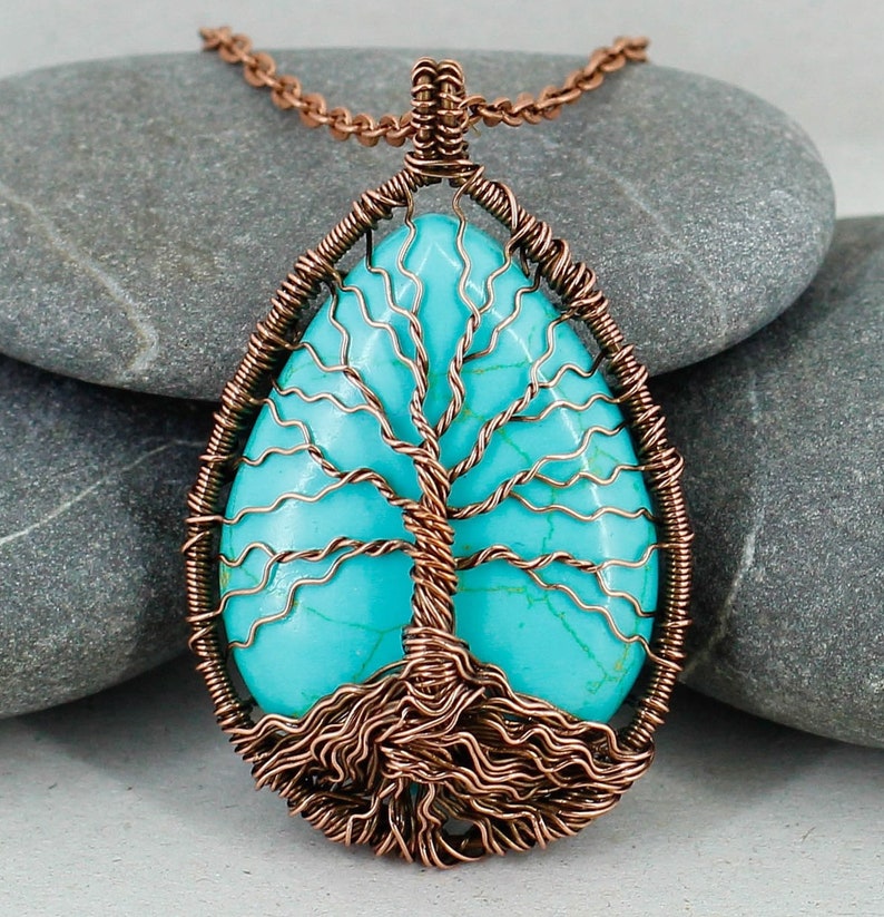 Turquoise Necklace Turquoise Jewelry Birthday Gifts for Mom Etsy