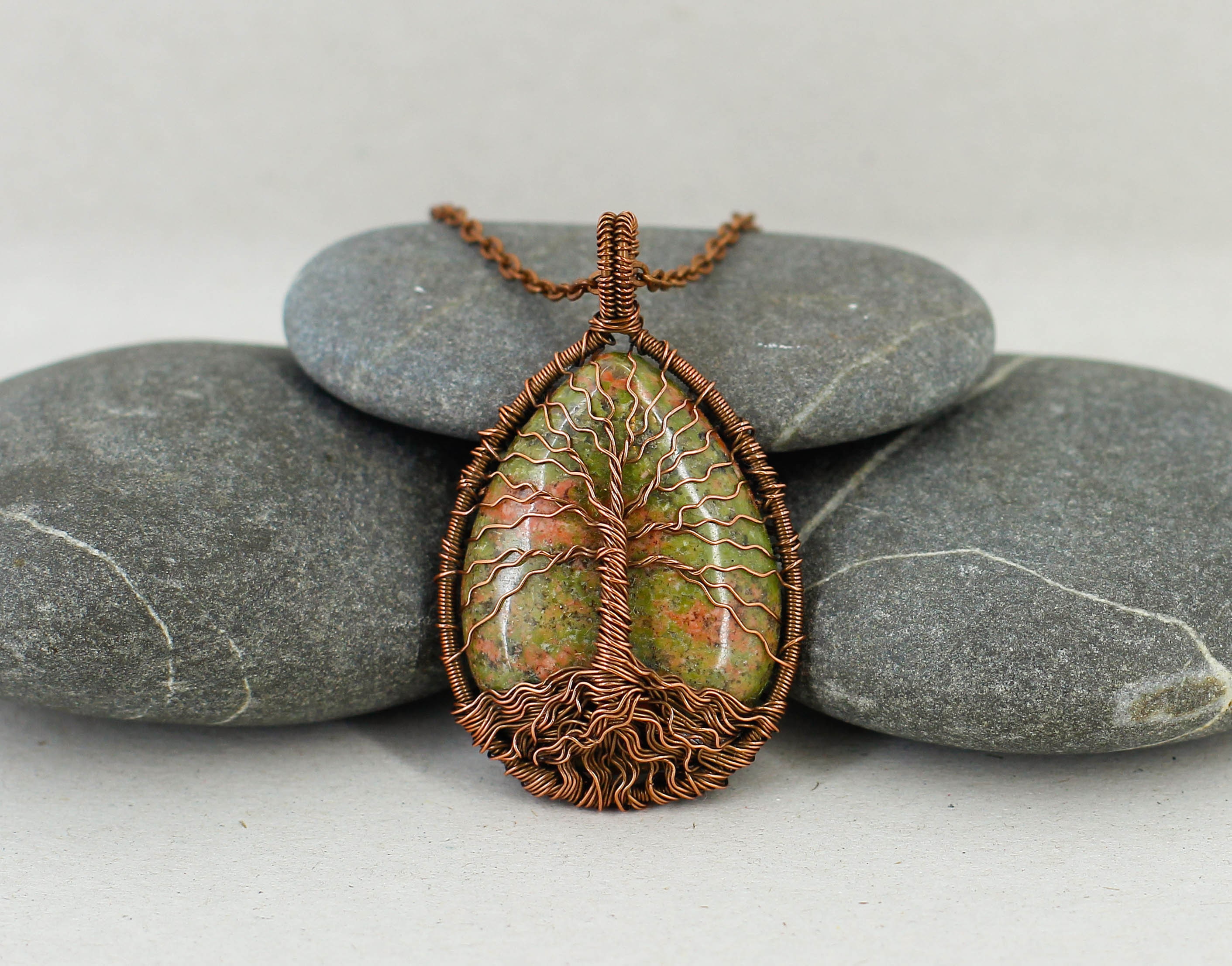 Tree of life pendant Good luck charm necklace Men jewelry