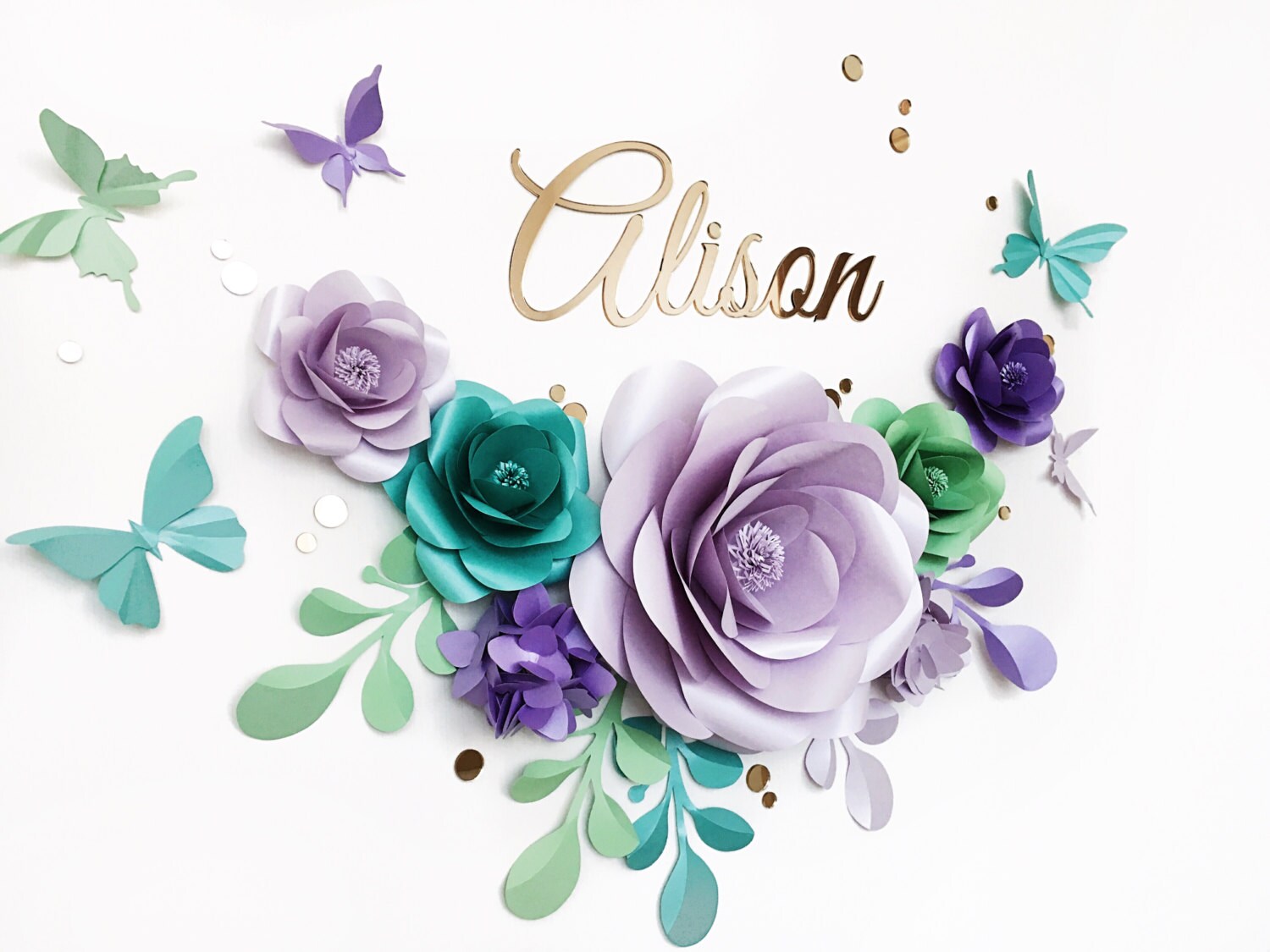 Baby Room Paper Flowers Baby Room Birthday Surprise Etsy