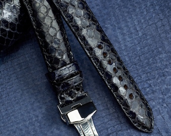 Cinturino Effetto Coccodrillo Cinturino Orologio In Pelle Alligatore/Coccodrillo - Goffratura Elegante, Taglie 12/14/16/18/20/22 Mm Cinturino Coccodrillo - Foto 7