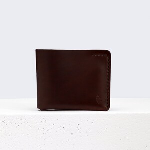 Cartera Horween en piel Chromexcel Marrón / Bifold fabricada en una sola pieza de piel / para hasta 16 tarjetas y efectivo / hecha a mano Arpa imagen 3