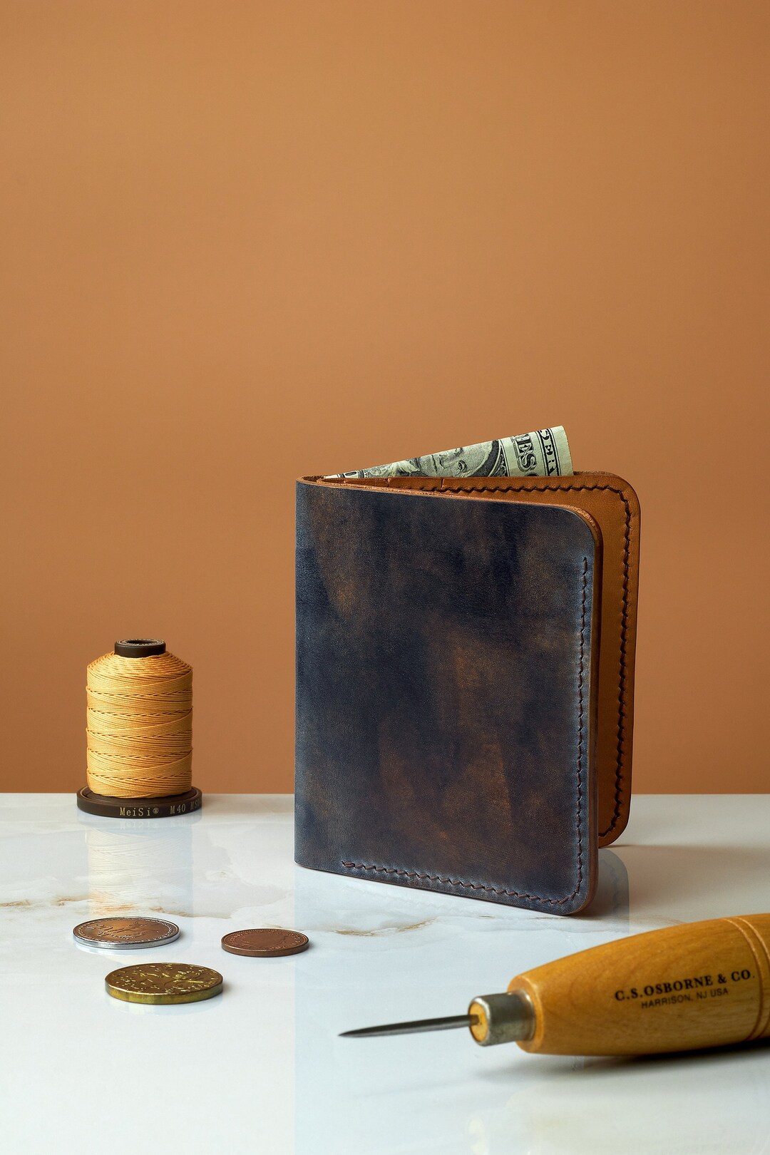 cordovan compact wallet【online limited】 Superior Labor Cordovan small Wallet - NOMADO Store