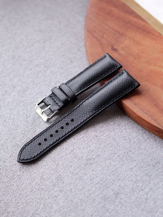 Omega Constellation Day Date 2 Cinturini Per Orologio In Vera Pelle Premium, Larghezza 18 Mm, Colore Nero E Marrone, Fatti A Mano In India Cinturini Ricambio Pelle Vera Nero Marrone - Foto 6