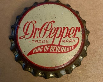 Rare NOS Dr. Pepper King of Beverages Bottle Cap