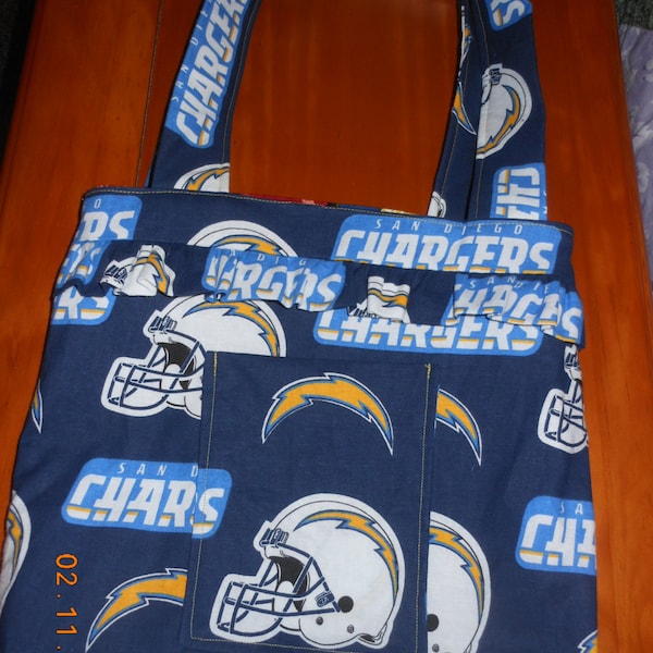 San Diego Chargers Tote for tablets, knitting, etc.