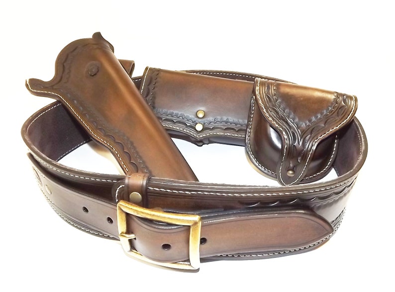 Black Powder Gun Belt With Holster and Pouches. Custom Rig Etsy