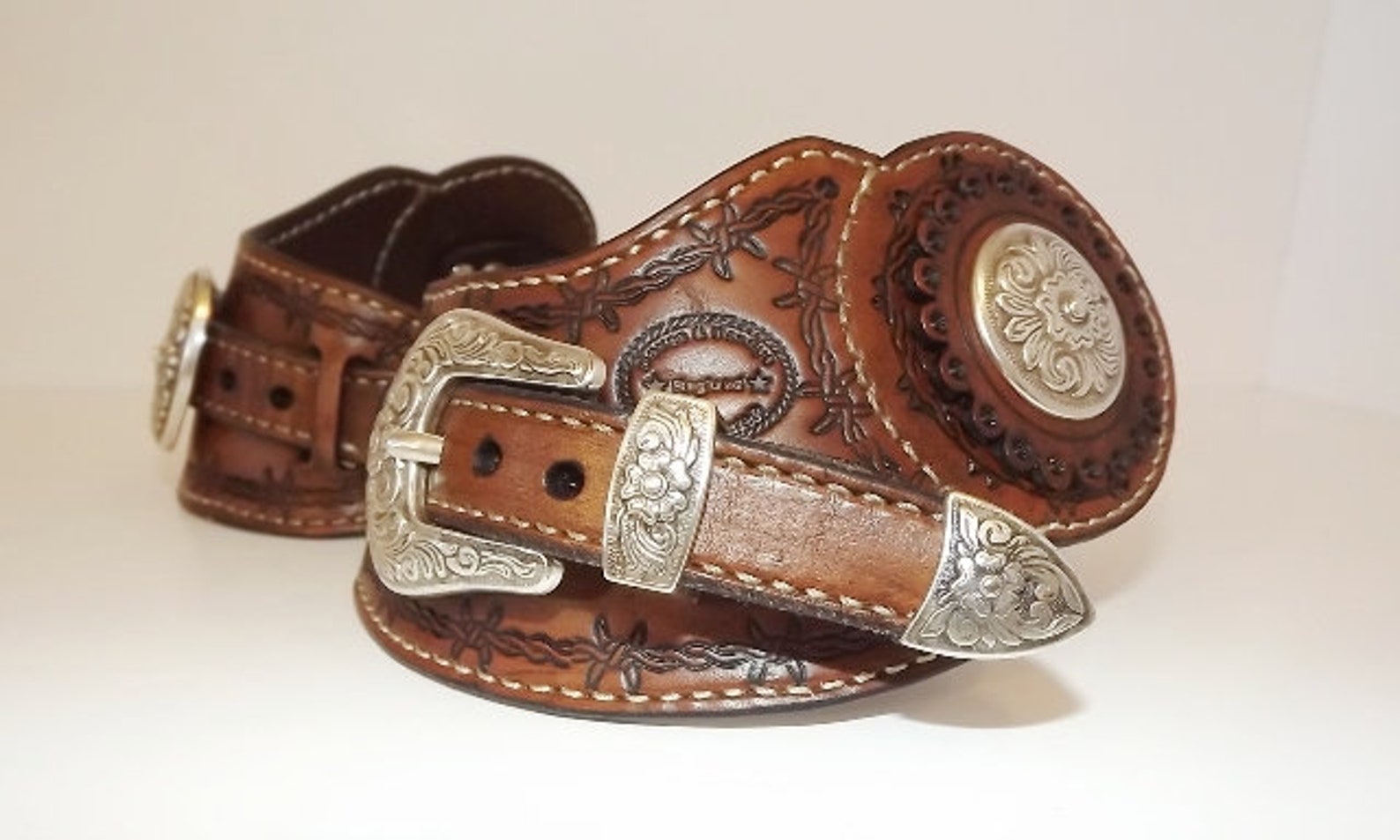 Buckaroo Spur Straps With 3 Piece Buckle Set Etsy