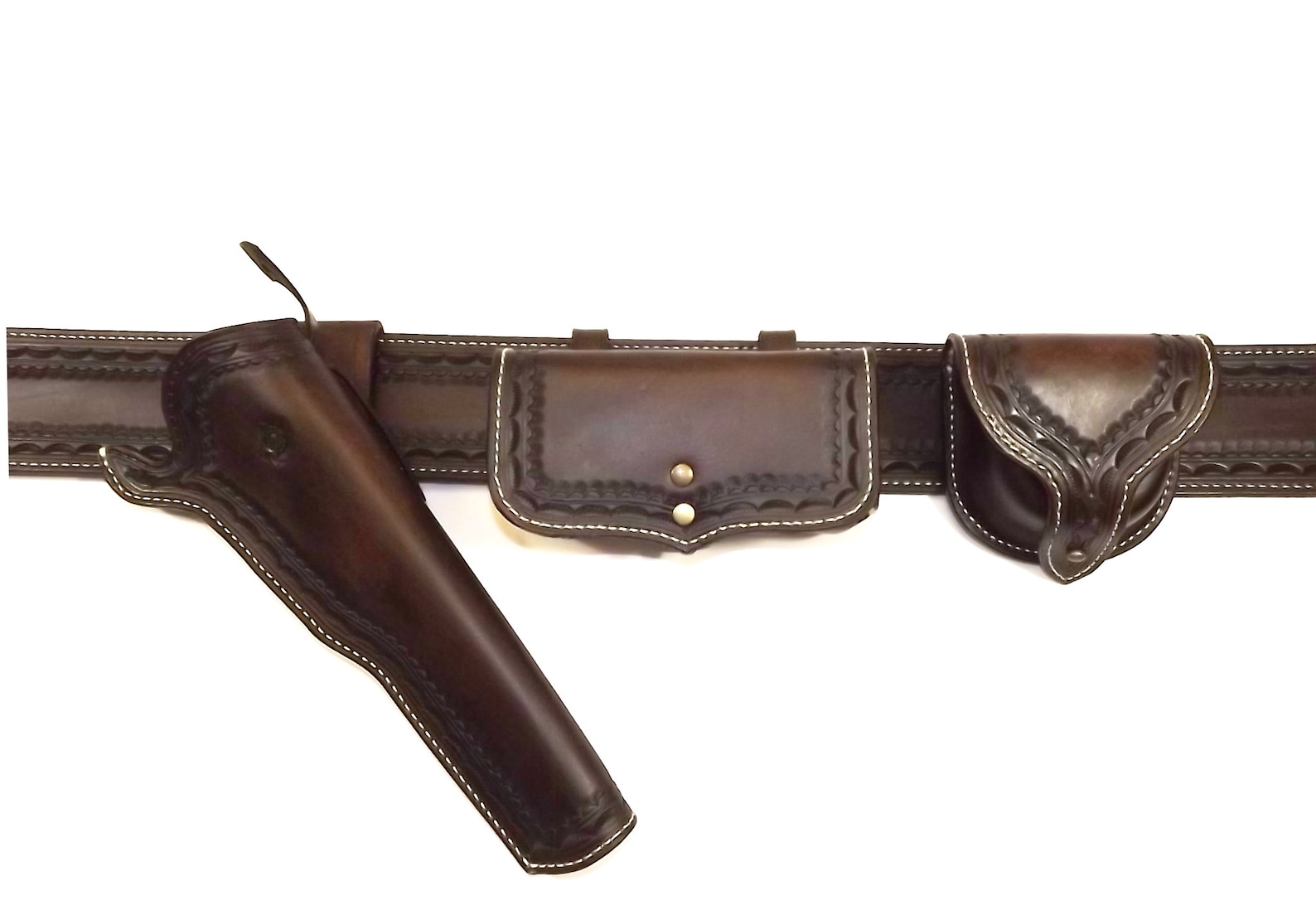 Black Powder Gun Belt With Holster and Pouches. Custom Rig Etsy