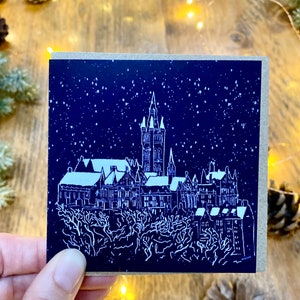 Glasgow Christmas Cards Illustrated Festive Pack of 5 Designs, Handmade in Glasgow, Scotland. image 7