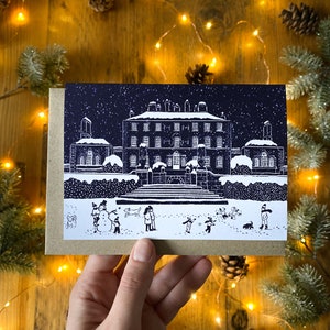 Glasgow Christmas Cards Illustrated Festive Pack of 5 Designs, Handmade in Glasgow, Scotland. image 4