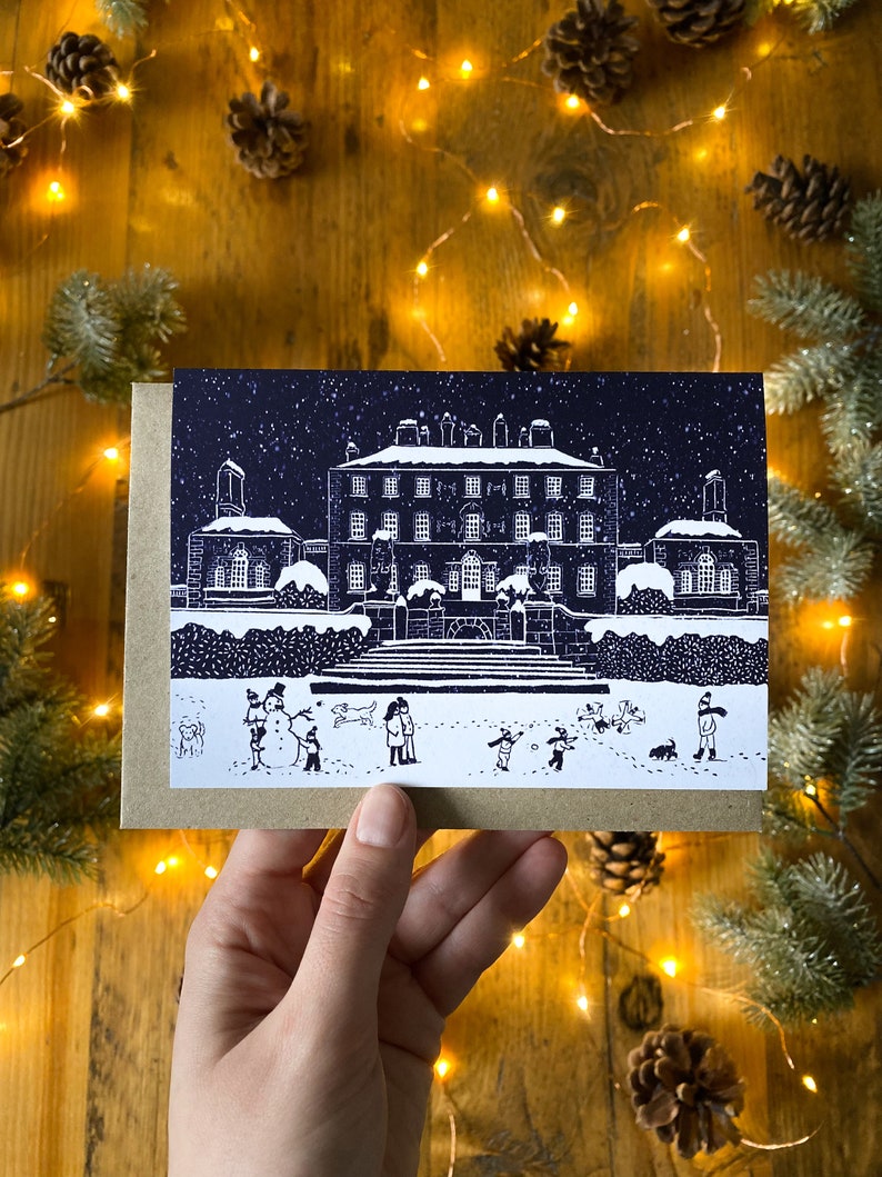 Glasgow Christmas Cards Illustrated Festive Pack of 5 Designs, Handmade in Glasgow, Scotland. image 4