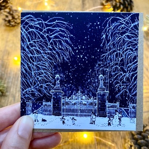 Glasgow Christmas Cards Illustrated Festive Pack of 5 Designs, Handmade in Glasgow, Scotland. image 8