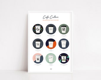 Glasgow &#39;Cafe Culture&#39;  Giclee Fine Art Print