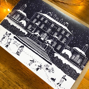 Glasgow Christmas Cards Illustrated Festive Pack of 5 Designs, Handmade in Glasgow, Scotland. image 9