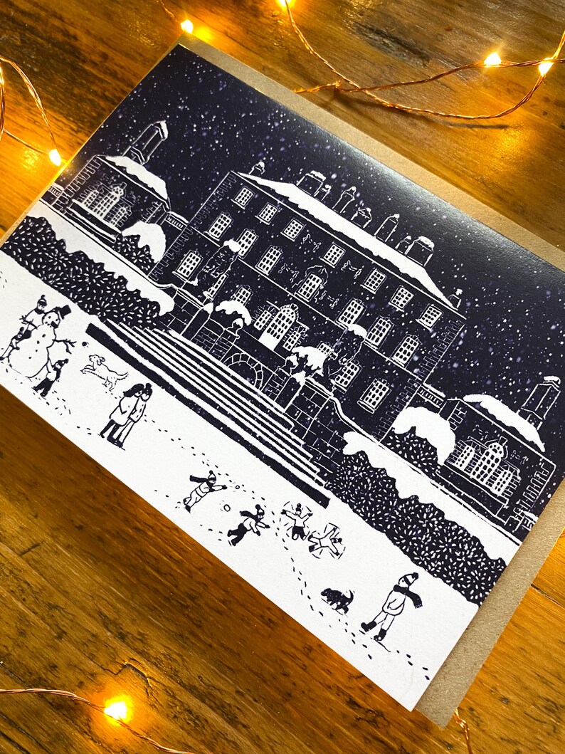 Glasgow Christmas Cards Illustrated Festive Pack of 5 Designs, Handmade in Glasgow, Scotland. image 9