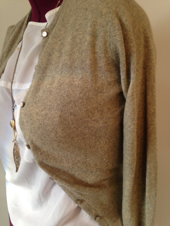 1950's 100% Cashmere Cardigan (Medium) - image 4