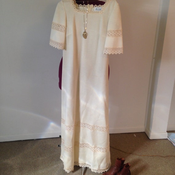 Vintage 1960's/70's Butte Knit Maxi Hippie Dress - image 1