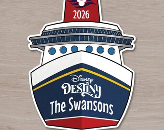 Disney Cruise Family Magnet, Front of Ship Magnet