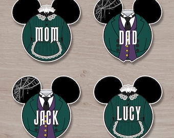 Disney Cruise Halloween Haunted Mansion Door Magnets, Halloween on the High Seas Magnets