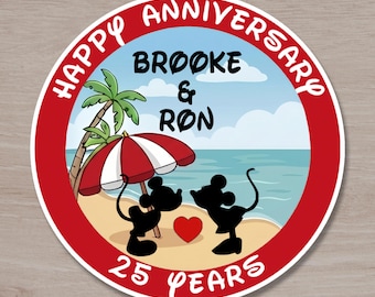 Disney Cruise Happy Anniversary Magnet