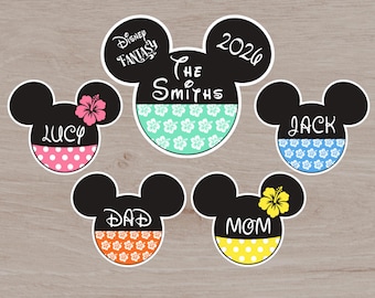 Imanes para puertas de cruceros Disney, imanes tropicales, imanes hawaianos, imanes de Minnie y Mickey