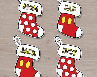 Disney Cruise Christmas Stocking Door Magnets, Very Merrytime Cruise