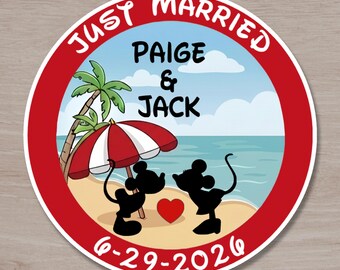 Disney Cruise Just Married Magnet