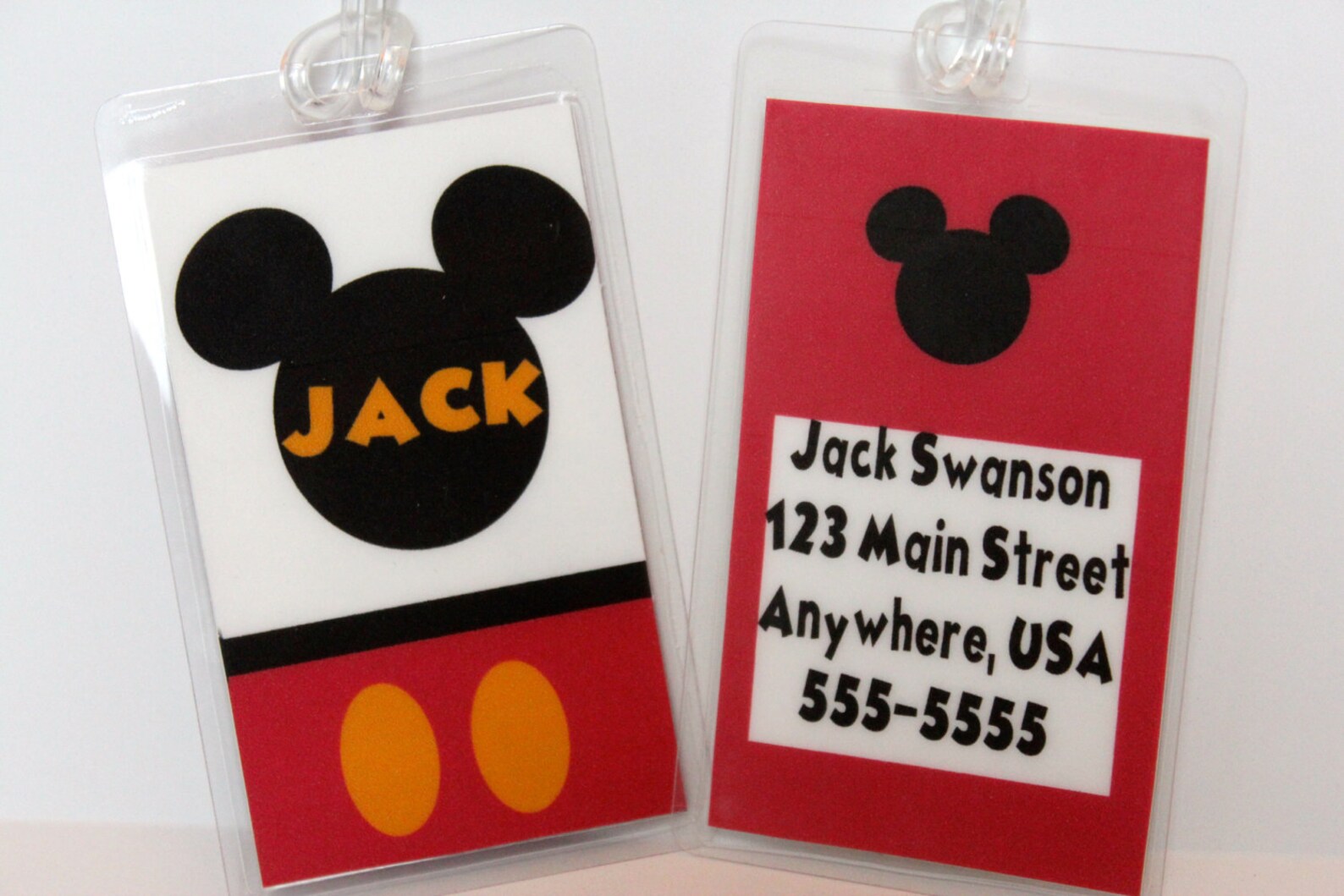 Disney Custom Luggage Tags Etsy