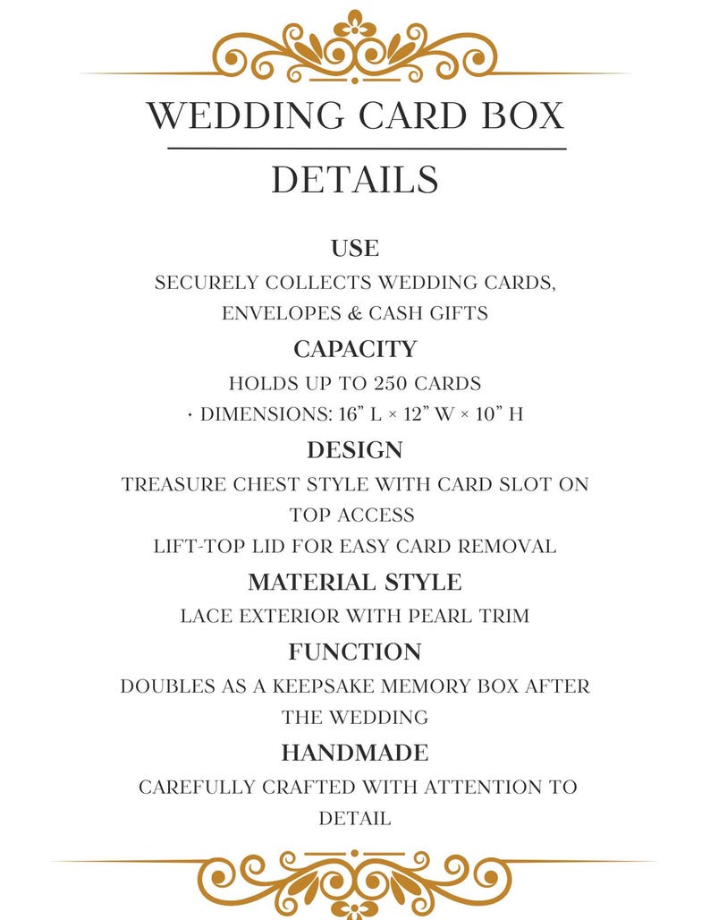 Wedding Card Box | Ivory Card Box | Money Box | Gift Card Holder | Card ...