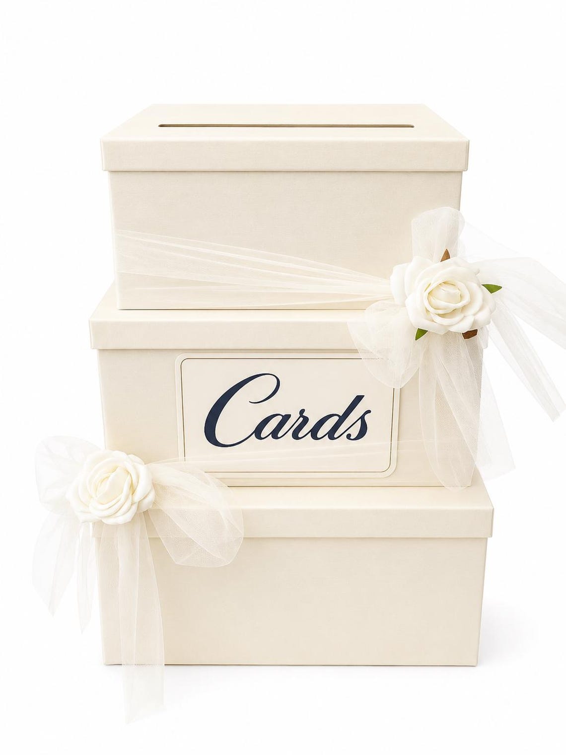 Wedding Card Box | Ivory Card Box | Money Box | Gift Card Holder | Card ...
