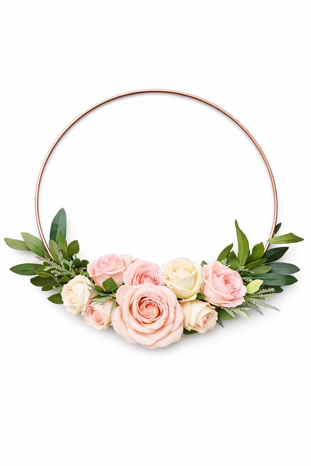 Blush Pink Hoop Bouquet