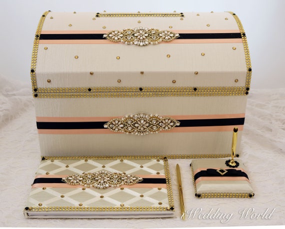 Wedding Card Holder And Accessories Gold Wedding Decoration Etsy