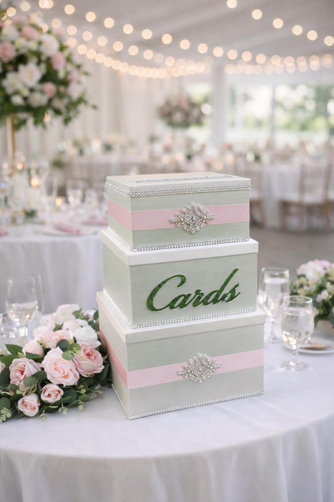 Wedding Money Box | Wedding Card Box Pink | Wedding Envelope Holder ...
