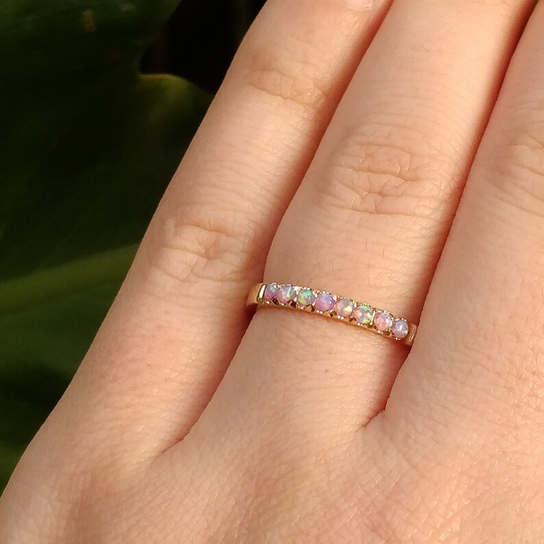 Opal ring engagement opal ring fire opal gold ring