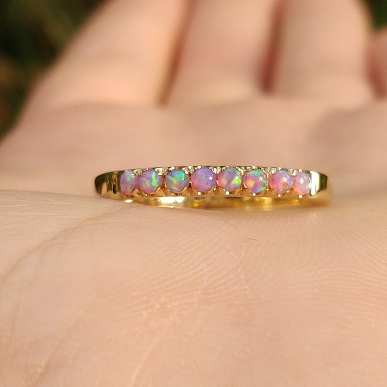 Opal ring engagement opal ring fire opal gold ring
