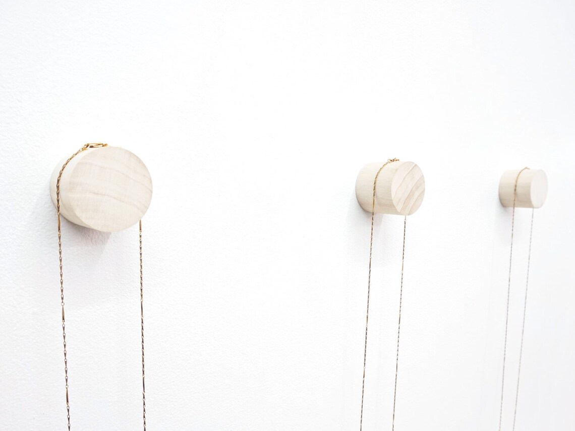 Wide Wood Wall Pegs Set Etsy