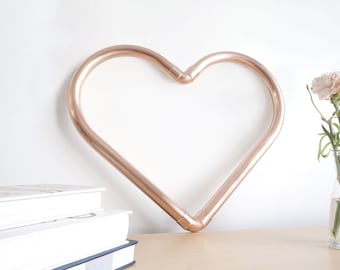 Copper Pipe Heart