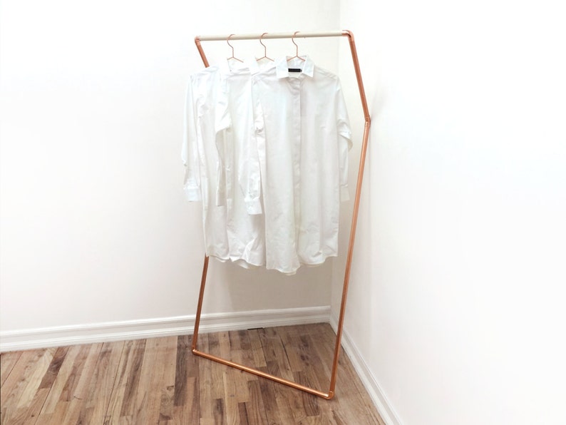 K Rack Wall Leaning Clothing / Garment Rack Copper and Etsy