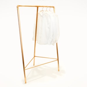 TriRack Copper Clothing Rack Triangle Rack image 1