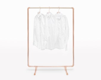 Minimal Copper Clothing Rack • Freestanding • Rec-Rack