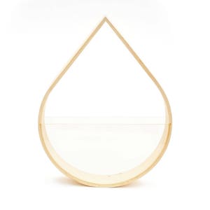 Raindrop Planter Terrarium Bent Wood image 4