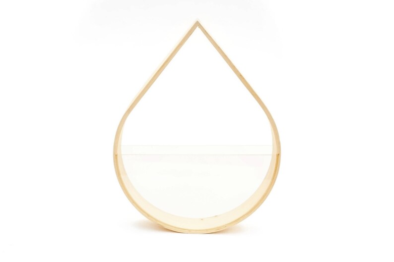 Raindrop Planter Terrarium Bent Wood image 4