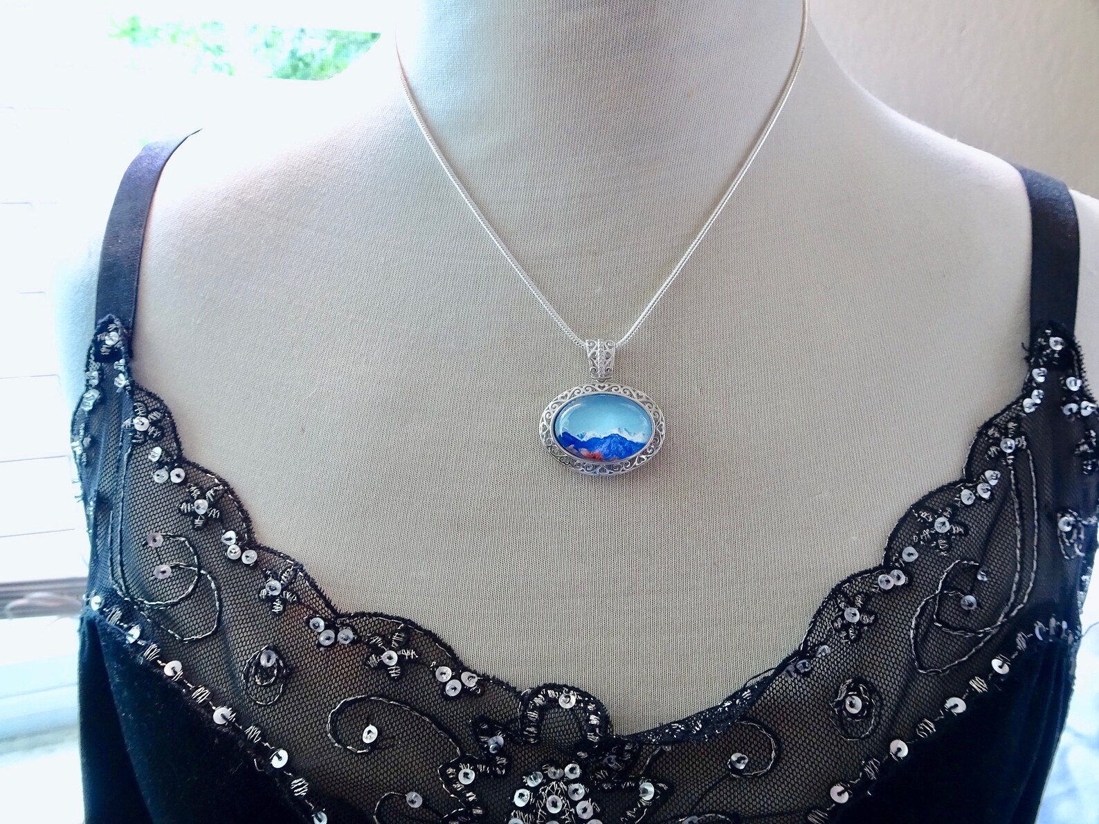 Silver Mountain Jewelry, Colorado Jewelry, Mountain Wedding Gift, Gift